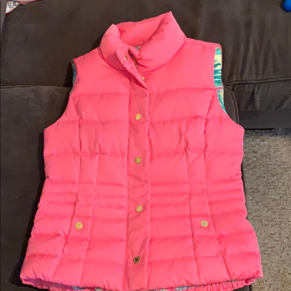 Pink Lilly Pulitzer Isabelle vest size M